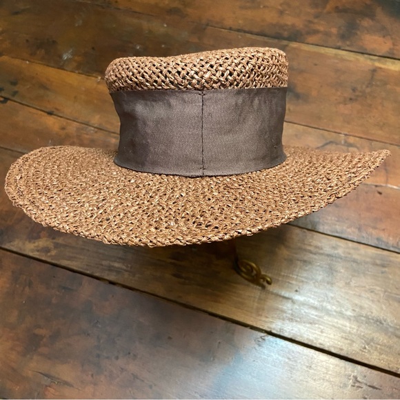 Womens Dara Brown Lightweight Straw Hat - Excellent Used Condition! Size XS main image 5